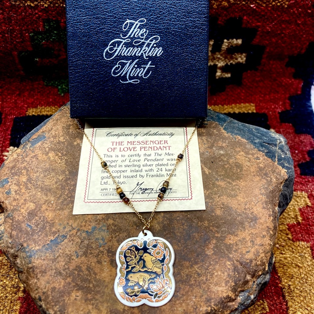 Franklin Mint Messenger of Love Pendant Necklace.